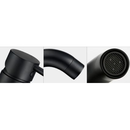 REA-B4102 - Valamu segisti LUNGO 16,5 cm must