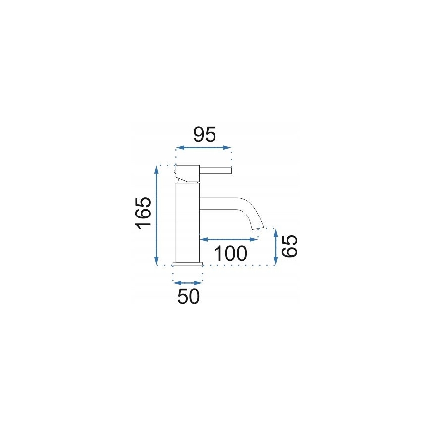 REA-B4527 - Valamusegisti LUNGO 16,5 cm harjatud kuldne