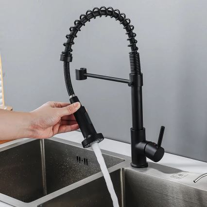 REA-B4820 - Valamusegisti väljatõmmatava pihustiga COLIN 42,5 cm must