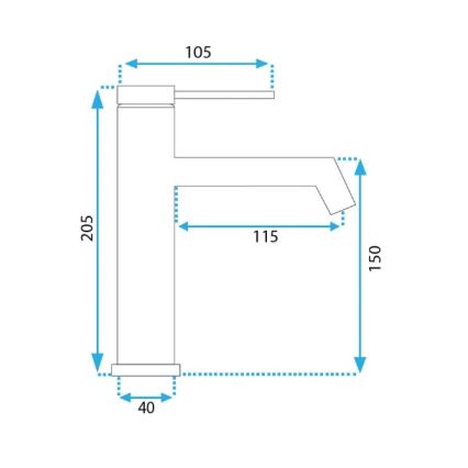 REA-B5316 - Valamukraan FOSS 20,5 cm harjatud kuldne