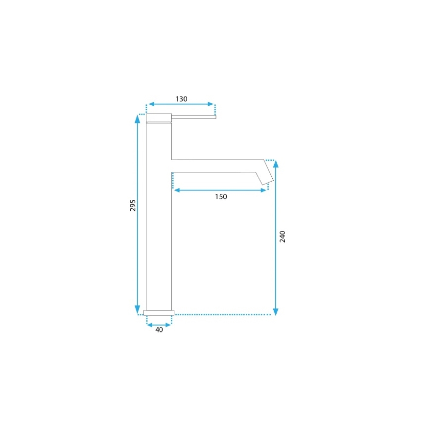 REA-B5319 - Valamusegisti FOSS 29,5 cm harjatud kuldne