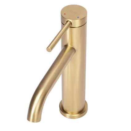 REA-B5323 - CLIF valamu segisti, 20,5 cm, harjatud kuldne