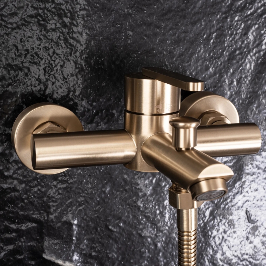 REA-B5513 - Vannikomplekt ONTARIO harjatud kuldne