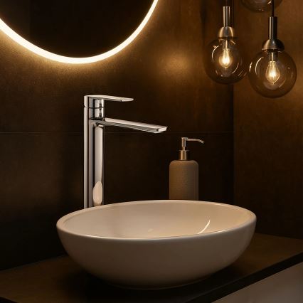 REA-B6203 - Valamusegisti STORM 29,5 cm läikiv kroom