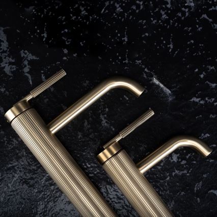 REA-B7802 - ARGON 29,5 cm harjatud kuldviimistlusega valamusegisti