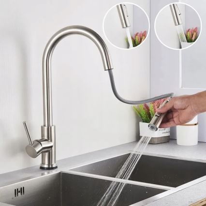 REA-B9146 - Köögisegisti väljatõmmatava dušiga FRESH 39,5 cm nikkel