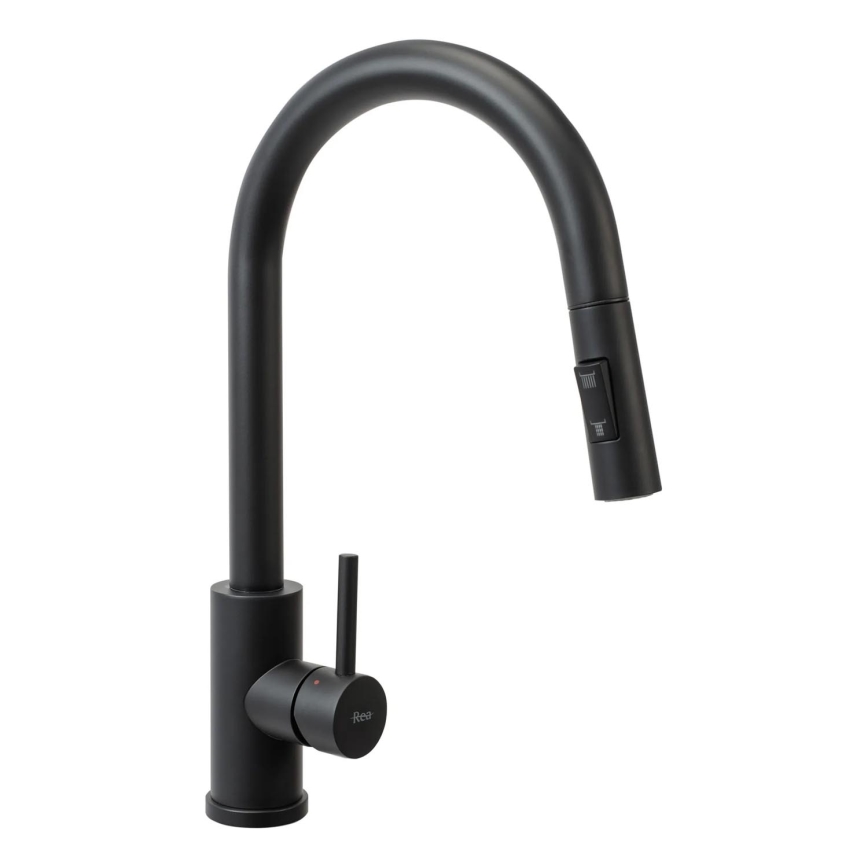 REA-B9147 - Köögisegisti väljatõmmatava pihustiga FRESH 39,5 cm matt must