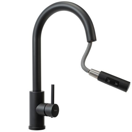 REA-B9147 - Köögisegisti väljatõmmatava pihustiga FRESH 39,5 cm matt must