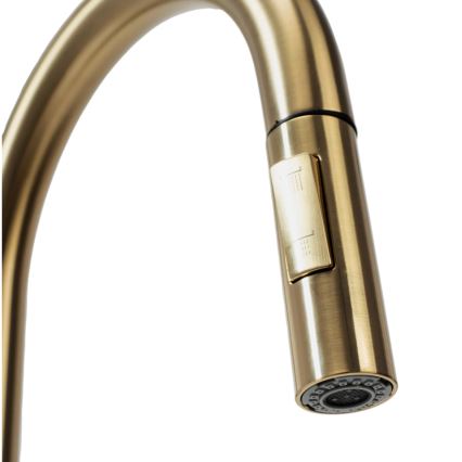 REA-B9148 - Köögivalamusegisti tõmmatava dušipeaga FRESH 39,5 cm, harjatud kuldne