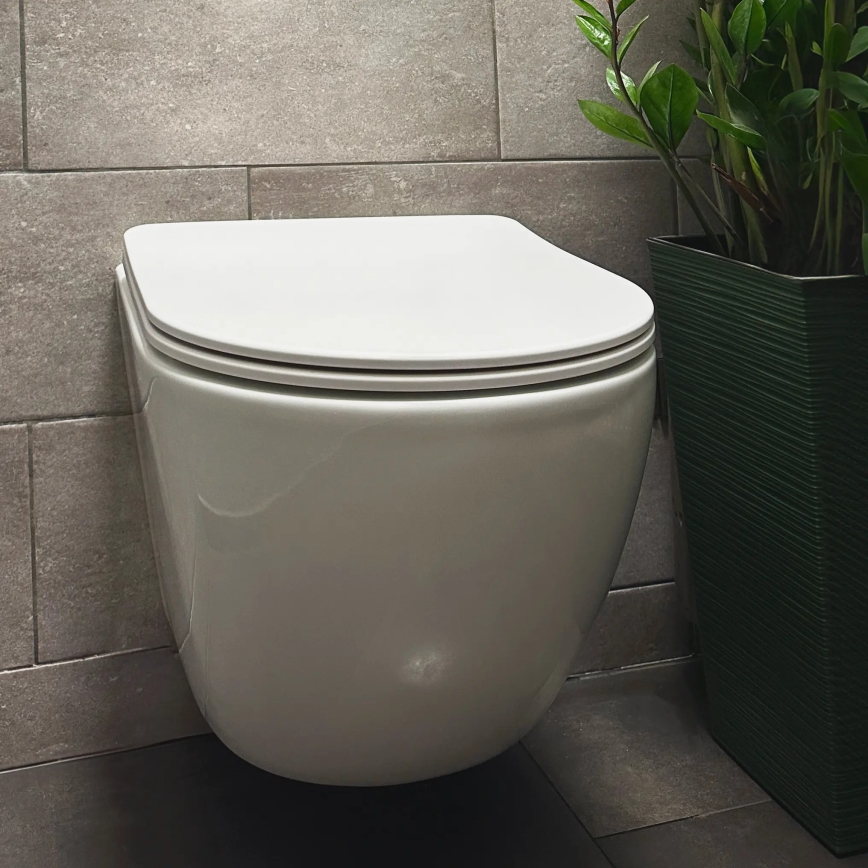 REA-C1259 - Rippuv WC-pott istmekaanega CARLO MINI TORNADO RIMLESS keraamika/läikiv valge