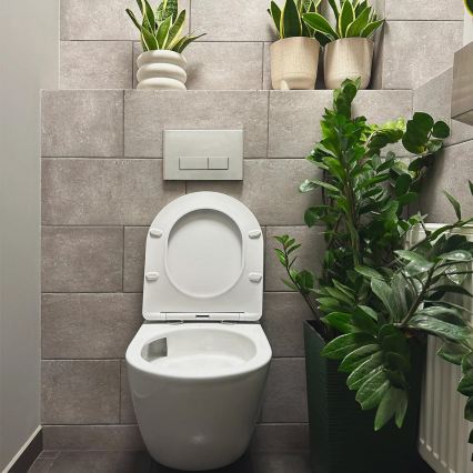 REA-C1259 - Rippuv WC-pott istmekaanega CARLO MINI TORNADO RIMLESS keraamika/läikiv valge