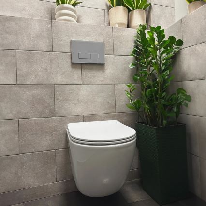 REA-C1259 - Rippuv WC-pott istmekaanega CARLO MINI TORNADO RIMLESS keraamika/läikiv valge