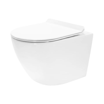 REA-C1400 - Rippuv WC koos istmega CARTER RIMLESS keraamika/valge