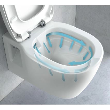 REA-C1400 - Rippuv WC koos istmega CARTER RIMLESS keraamika/valge
