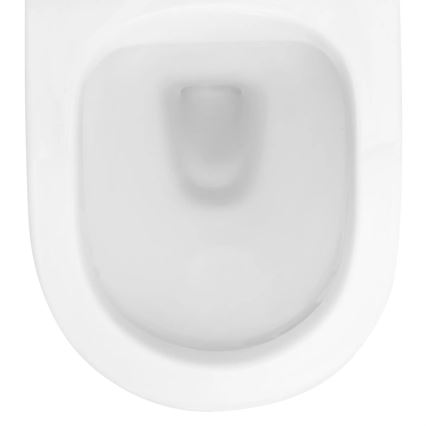REA-C2760 - Seinale kinnitatav WC koos istmekaanega CARLO FLAT MINI RIMLESS keraamiline/läikiv valge