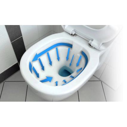 REA-C2760 - Seinale kinnitatav WC koos istmekaanega CARLO FLAT MINI RIMLESS keraamiline/läikiv valge