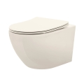 REA-C5500 - Riputatav WC-pott koos istmekaanega CARLO MINI TORNADO RIMLESS keraamika/kreemjas