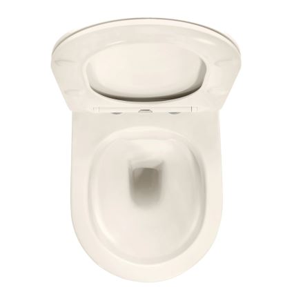 REA-C5500 - Riputatav WC-pott koos istmekaanega CARLO MINI TORNADO RIMLESS keraamika/kreemjas