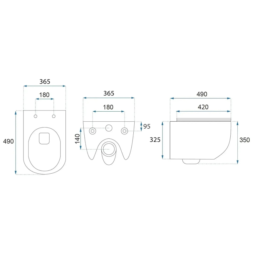 REA-C6806 - Seinale kinnitatav WC-pott koos kaanega CARLO MINI TORNADO RIMLESS keraamika/valge/kuldne