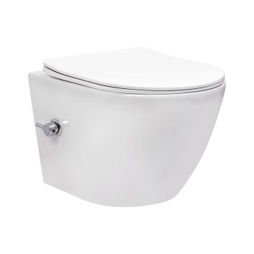 REA-C9701 - Seinale kinnitatav WC bidee-dušiga CARLO LUX keraamika/valge