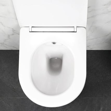 REA-C9701 - Seinale kinnitatav WC bidee-dušiga CARLO LUX keraamika/valge