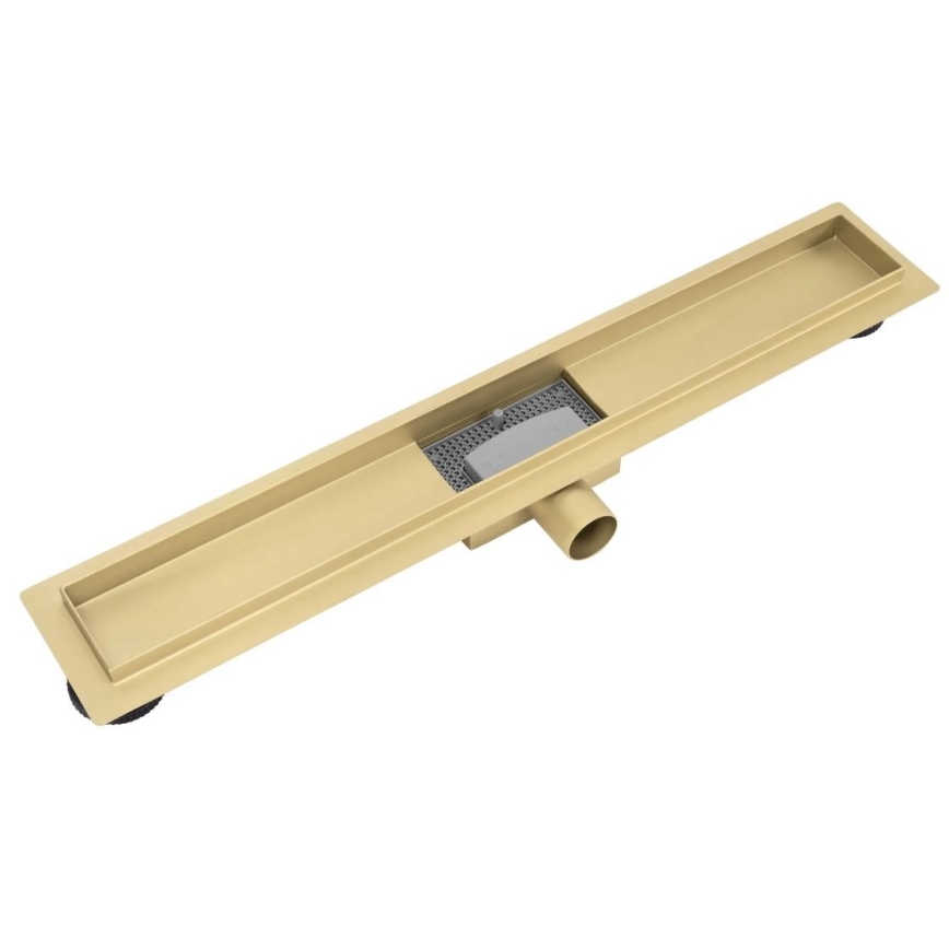 REA-G2562 - NEOX äravoolukanal 70 cm roostevaba teras/kuldne