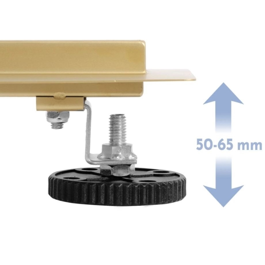 REA-G2562 - NEOX äravoolukanal 70 cm roostevaba teras/kuldne