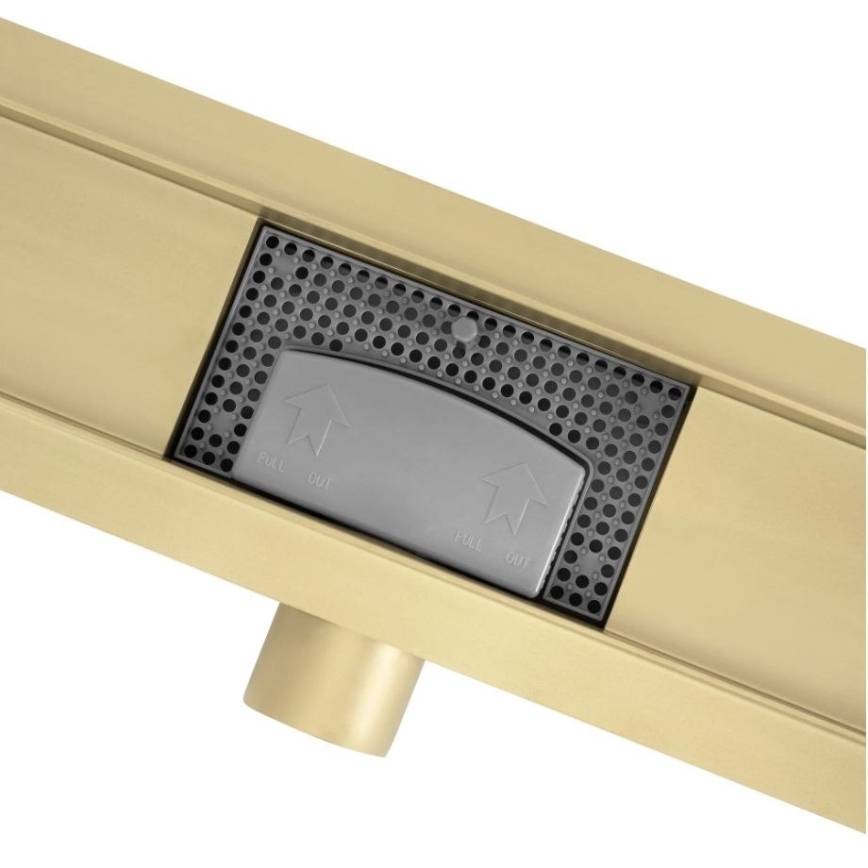 REA-G2562 - NEOX äravoolukanal 70 cm roostevaba teras/kuldne
