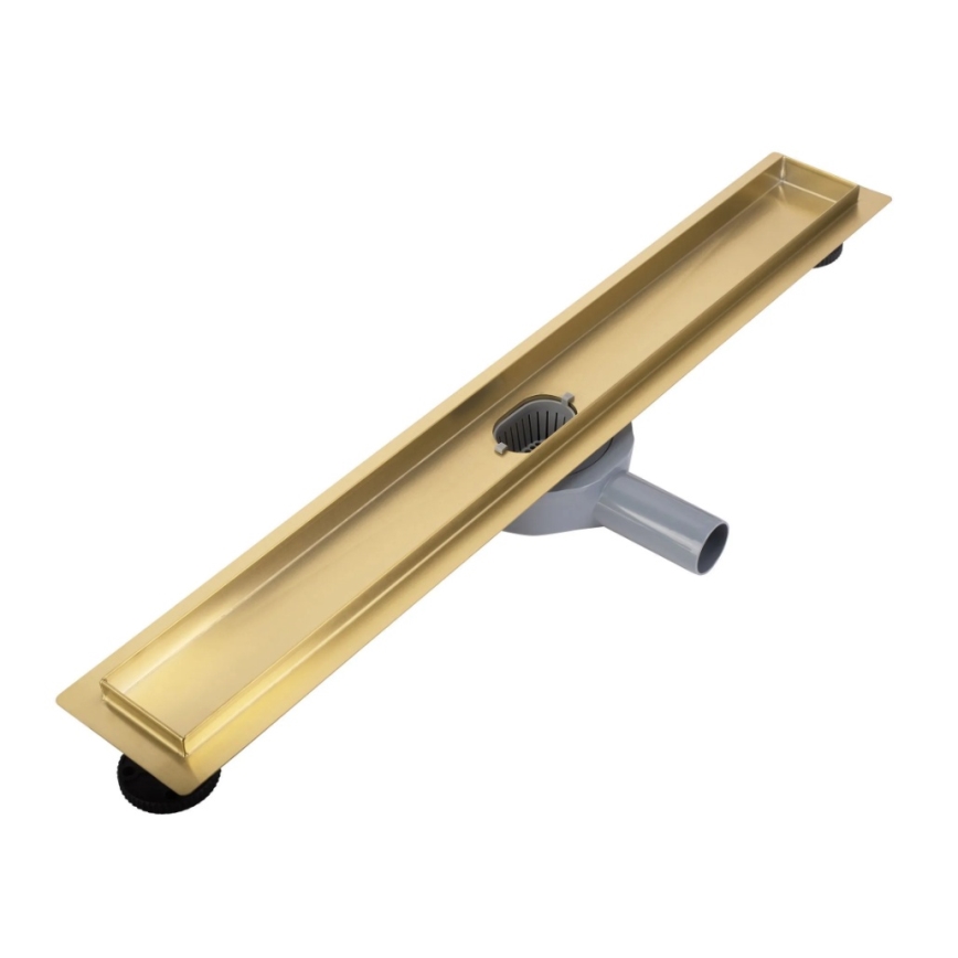 REA-G2704 - Äravoolurenn NEOX PRO 90 cm roostevaba teras/harjatud kuldne