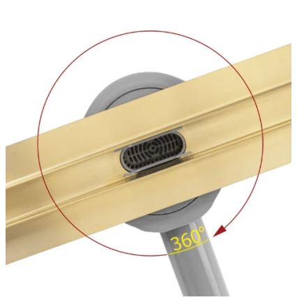 REA-G2714 - Äravoolukanal NEOX SLIM 70 cm roostevabast terasest/harjatud kuld
