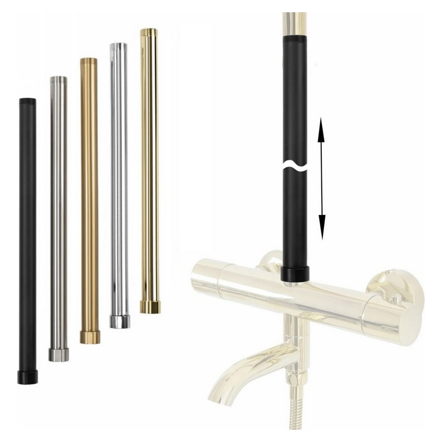 REA-K0891-Pikendusvars duši-/vannikomplektile 51,5 cm, harjatud kuldne viimistlus