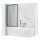 REA-K7390 - Vannisein LAGOS 140x80 cm must/läbipaistev