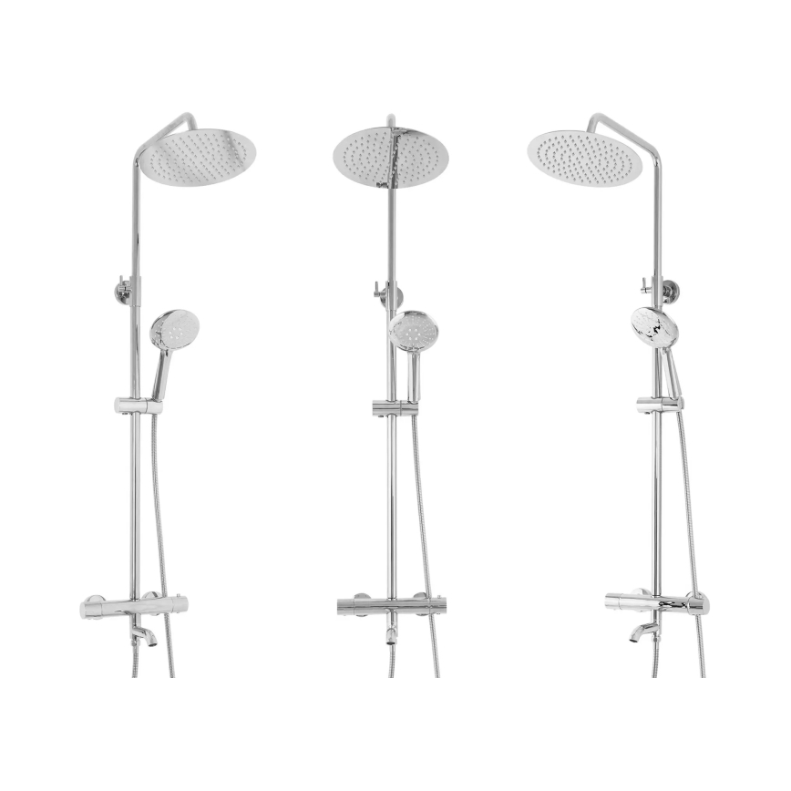 REA-P6607 - LUNGO termostaatsegistiga dušikomplekt, läikiv kroom