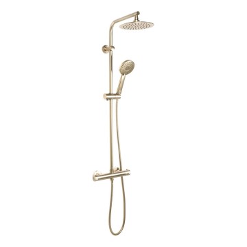 REA-P8413 - BLISS termostaatsegistiga dušikomplekt, harjatud kuld