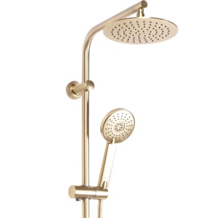 REA-P8413 - BLISS termostaatsegistiga dušikomplekt, harjatud kuld