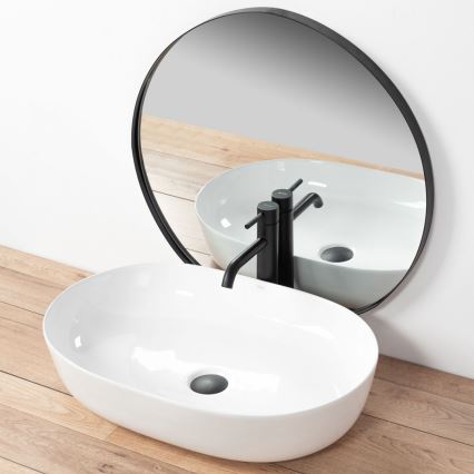 REA-U0024 - Lauale paigaldatav valamu CLEO 41x60,5 cm keraamika/läikiv valge