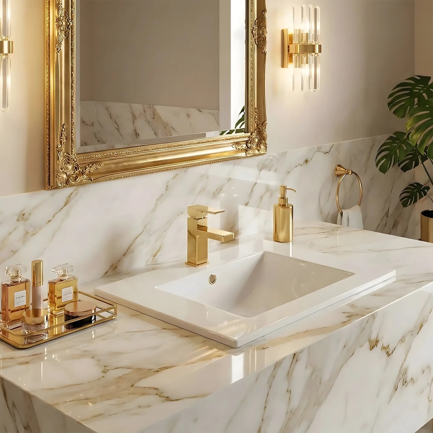 REA-U0040 - Süvistatav valamu DAFNE 46,5x76 cm keraamika/läikiv valge