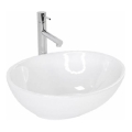 REA-U0133 - SOFIA lauapealne valamu 34,5x41 cm keraamika/läikiv valge
