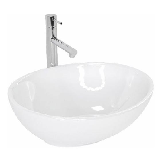 REA-U0133 - SOFIA lauapealne valamu 34,5x41 cm keraamika/läikiv valge