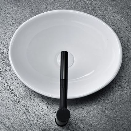 REA-U0133 - SOFIA lauapealne valamu 34,5x41 cm keraamika/läikiv valge