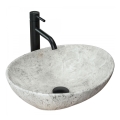 REA-U0165 - Lauale paigaldatav valamu SOFIA 34,5x41 cm keraamika/hele kivi