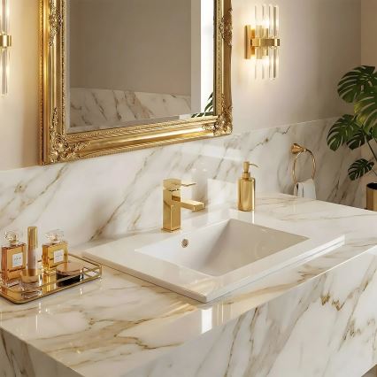 REA-U0190 - Süvistatav valamu DAFNE 46,5x72 cm keraamika/läikiv valge