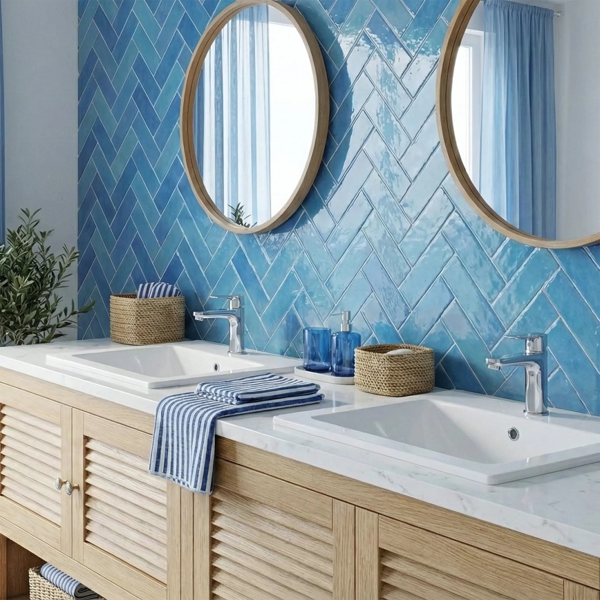 REA-U0190 - Süvistatav valamu DAFNE 46,5x72 cm keraamika/läikiv valge