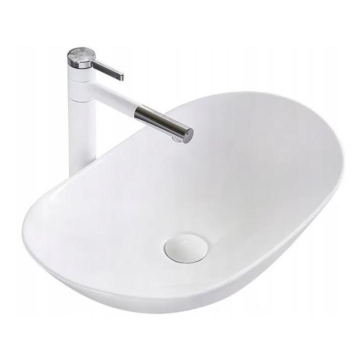 REA-U0441 - Lauapealne valamu ROYAL 35,5x61,5 cm keraamika/läikiv valge