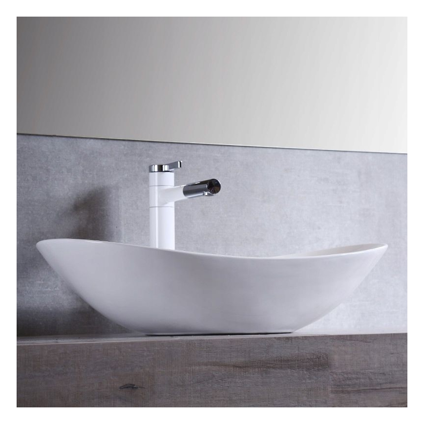 REA-U0441 - Lauapealne valamu ROYAL 35,5x61,5 cm keraamika/läikiv valge