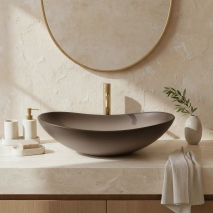 REA-U0626 - Valamu lauaplaadile ROYAL 36x62 cm keraamika/pruun