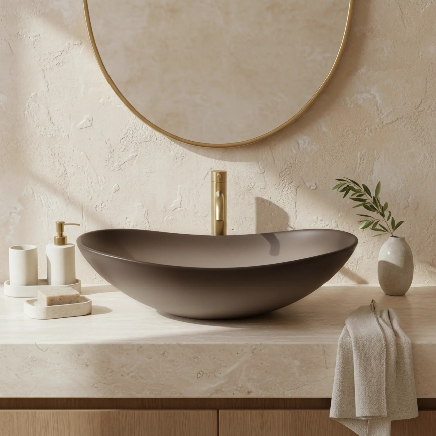 REA-U0626 - Valamu lauaplaadile ROYAL 36x62 cm keraamika/pruun