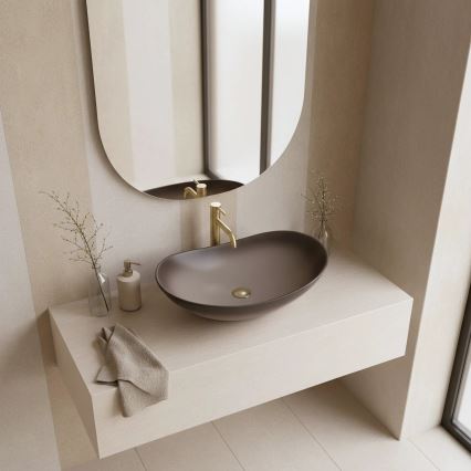 REA-U0626 - Valamu lauaplaadile ROYAL 36x62 cm keraamika/pruun