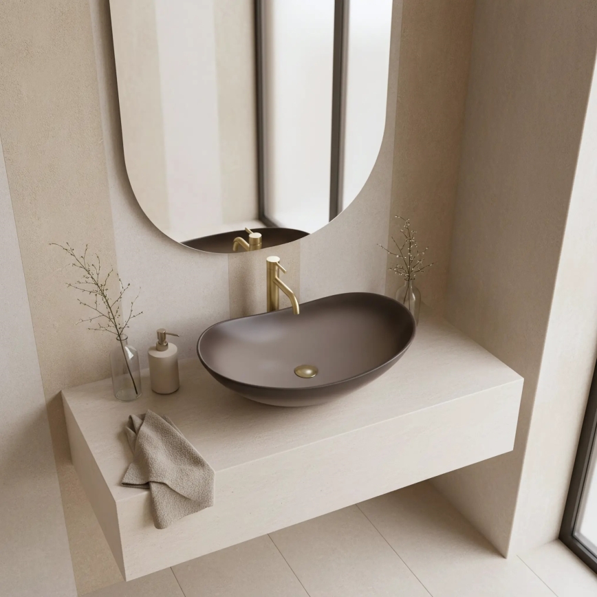 REA-U0626 - Valamu lauaplaadile ROYAL 36x62 cm keraamika/pruun