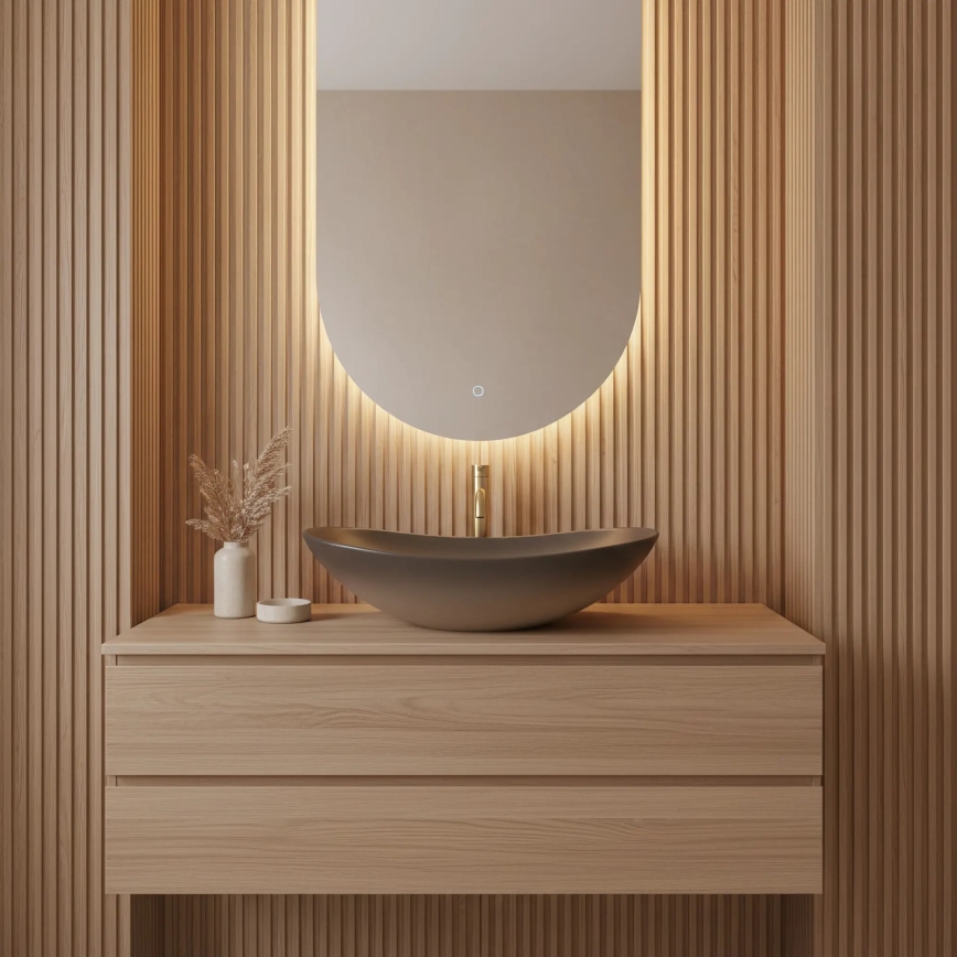 REA-U0626 - Valamu lauaplaadile ROYAL 36x62 cm keraamika/pruun